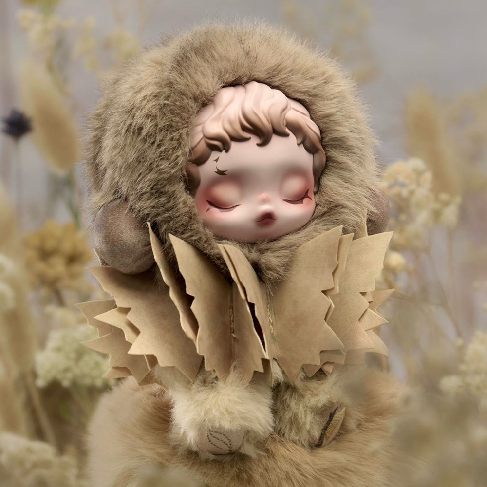 POP MART θSKULLPANDA L'impressionnisme Series Plush Doll TEAKWOOD